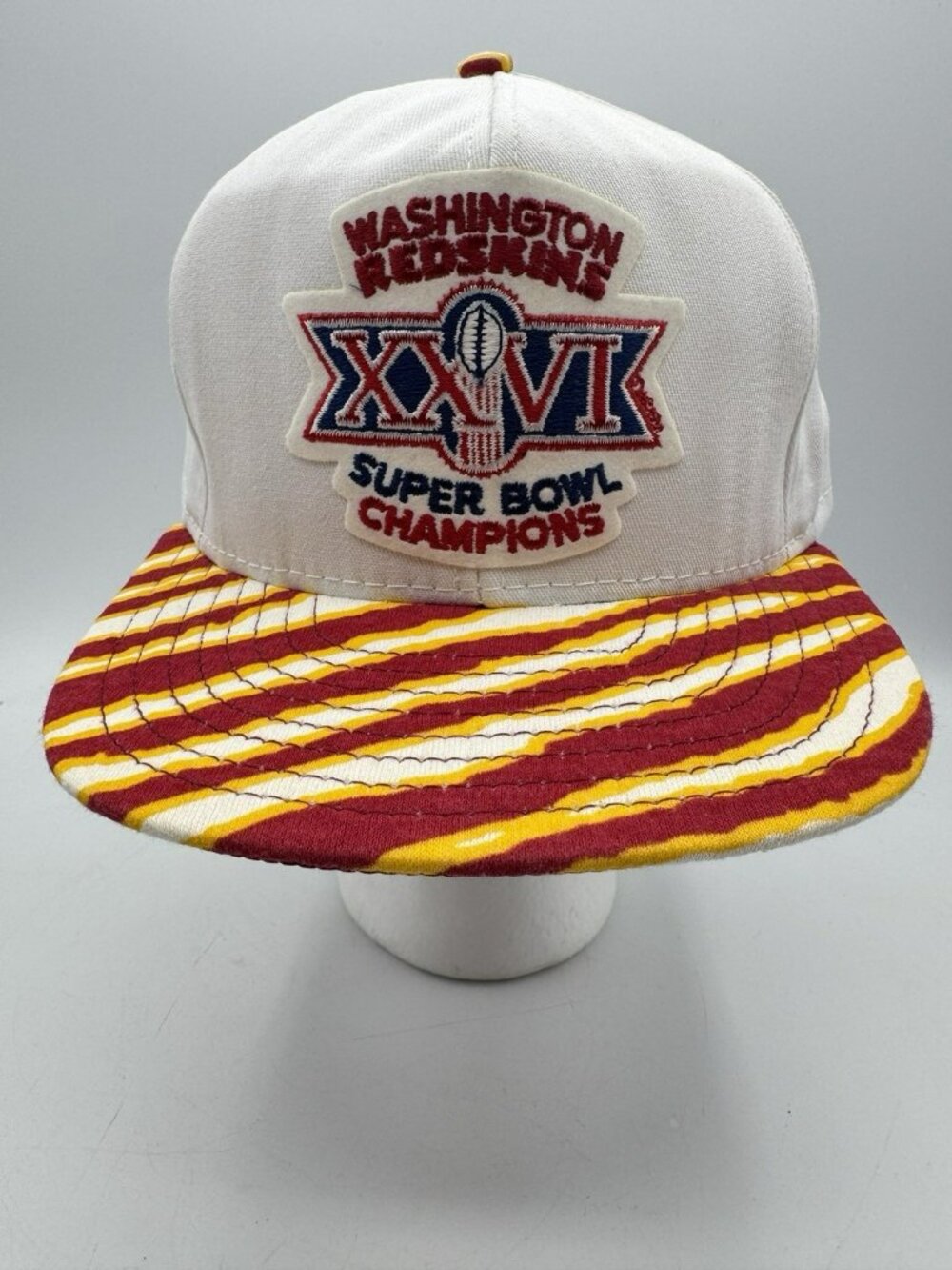 Vintage Washington Redskins Hat Cap Snap Back One Size NFL Football Zubaz 90s